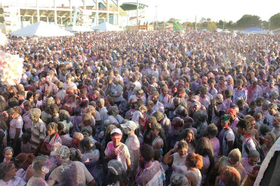 Holi festival in Guyana