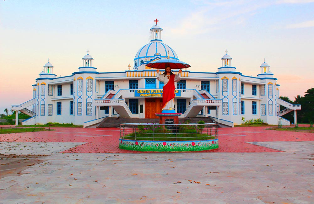 Our Lady of Lourdes Shrine | most famous churches in pondicherry