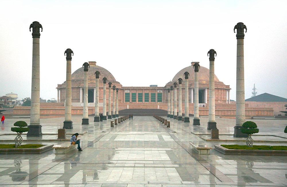 Explore larger than life stupas and statues at Ambedkar Park