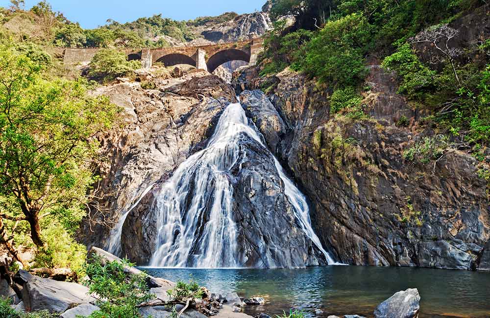 Dudhsagar Waterfalls | #28 of 30 Places to Visit in Goa for Youngsters