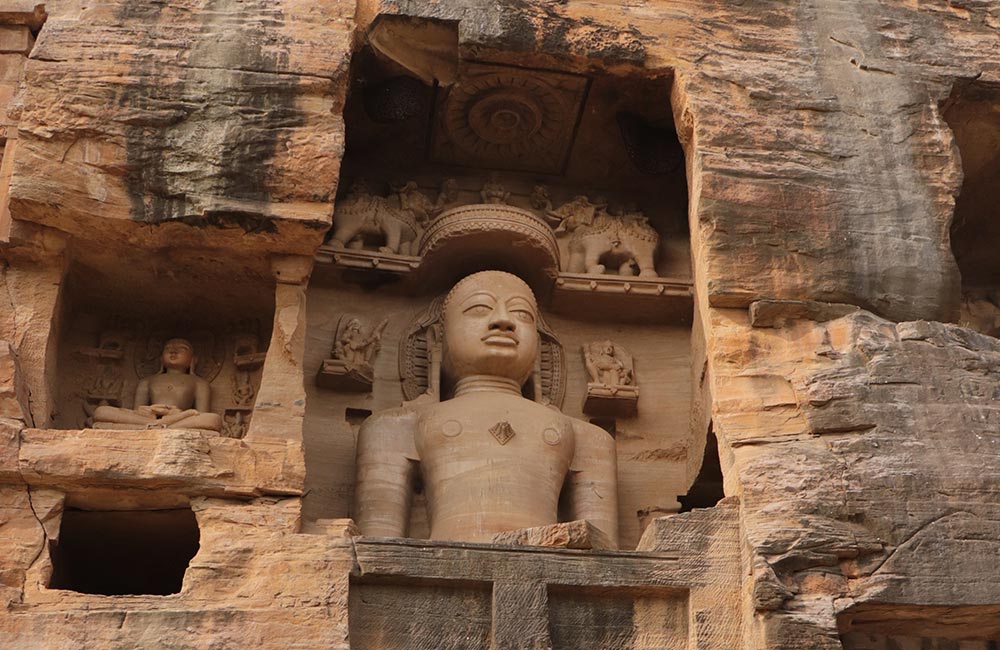 Gopachal Parvat rock-cut sculptures