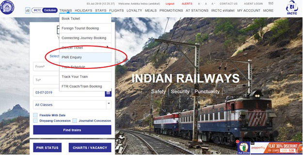 Railway Pnr Status Chart