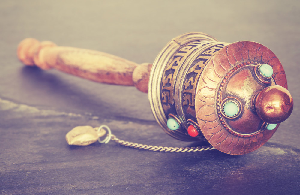 sikkim, Tibetan prayer wheels